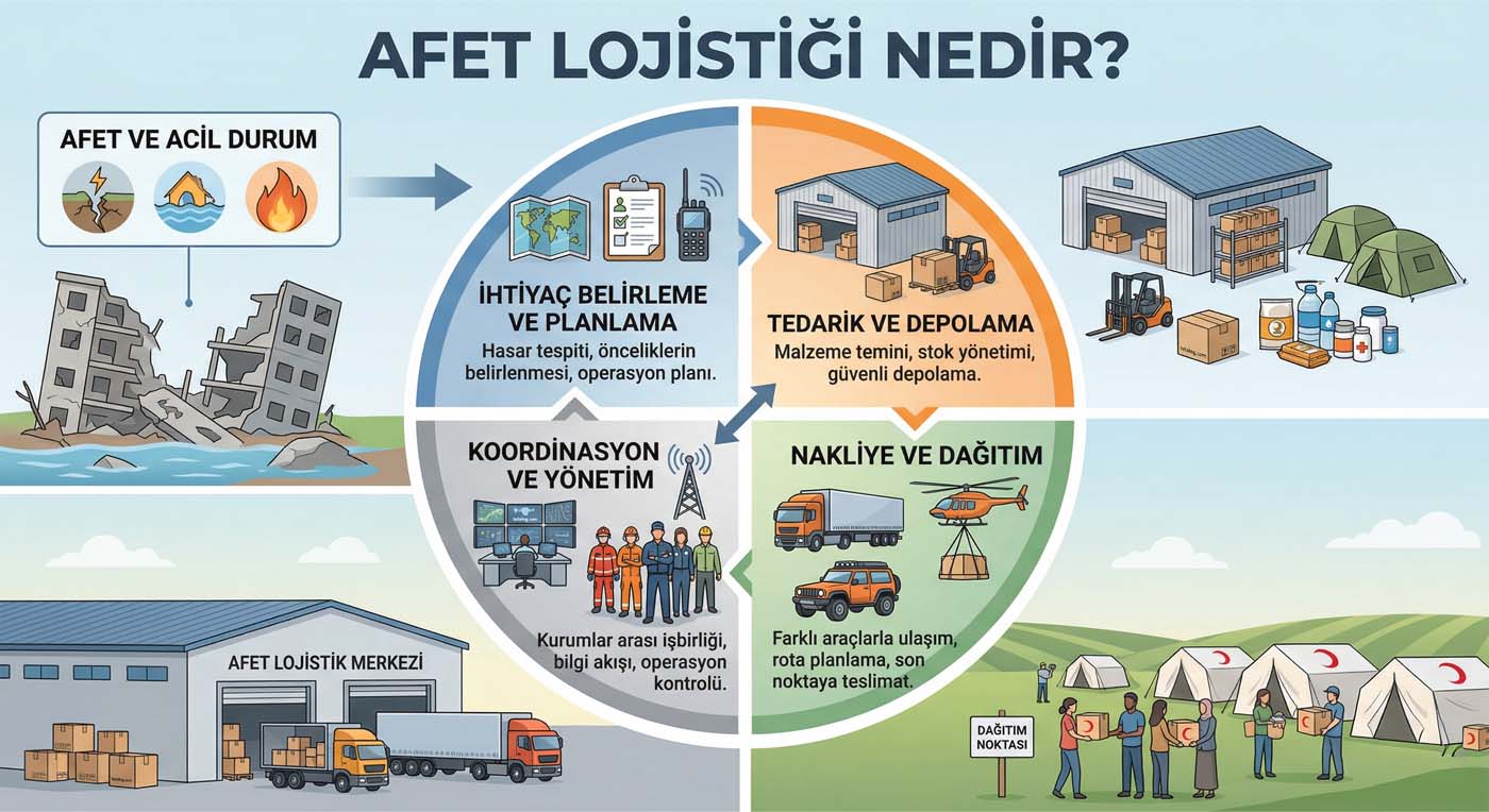 afet lojistiği süreçleri