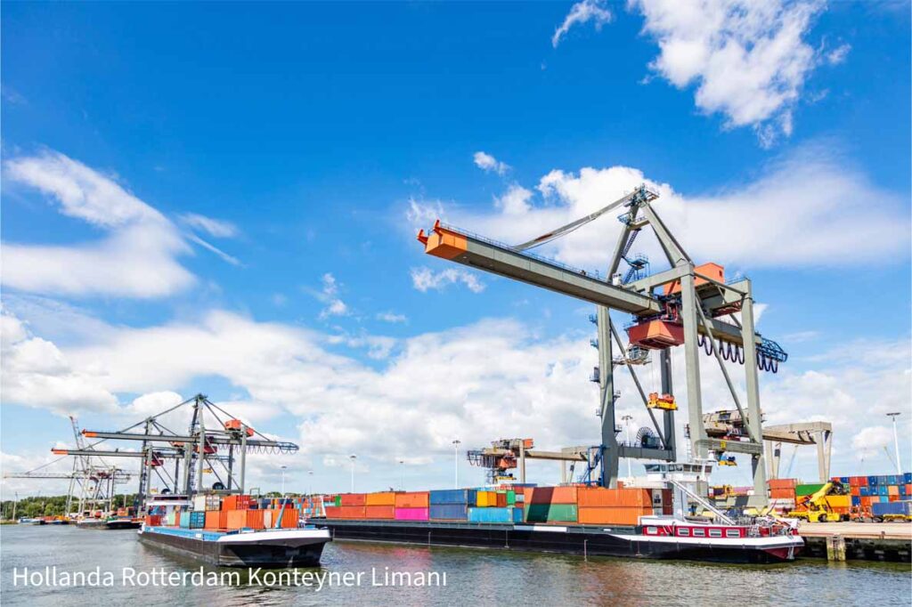 hollanda rotterdam konteyner limanı