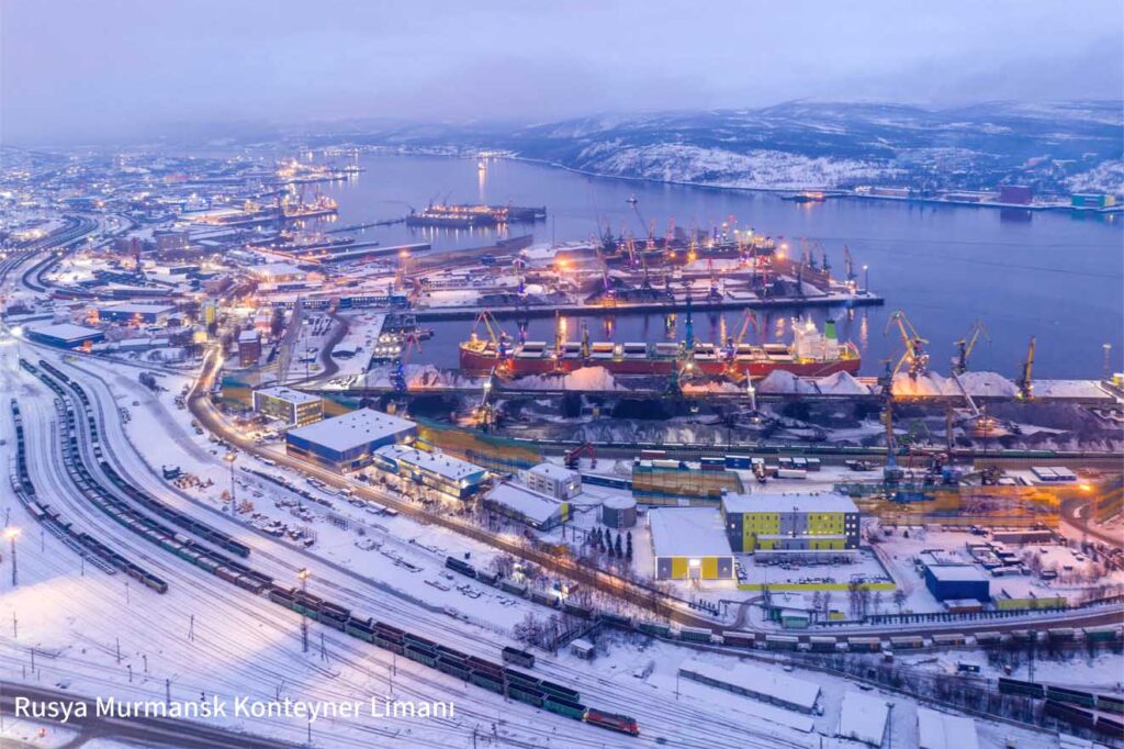 rusya murmansk konteyner Limanı 